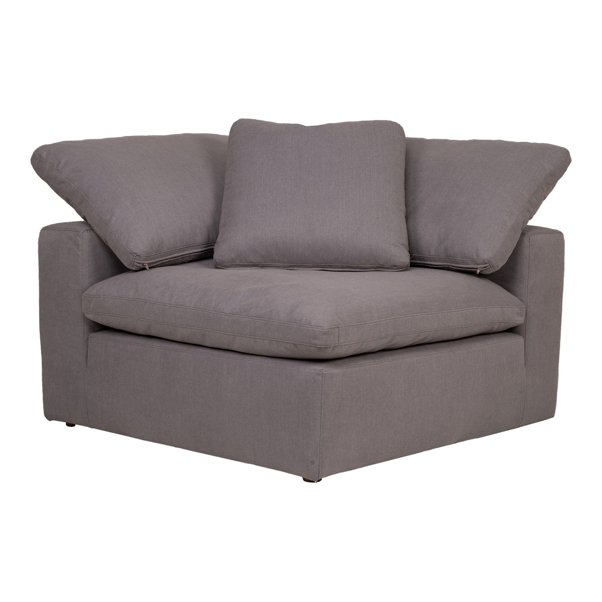 Clay - Livesmart Fabric Corner Chair - Light Gray