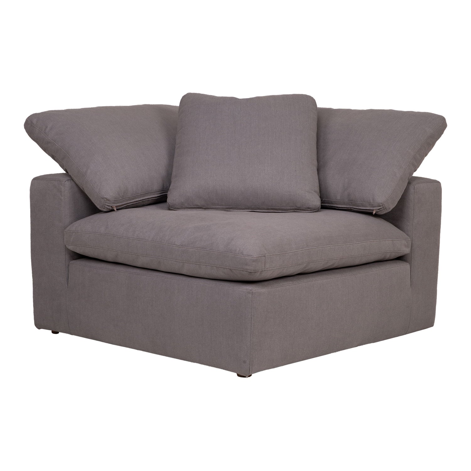 Clay - Livesmart Fabric Corner Chair - Light Gray
