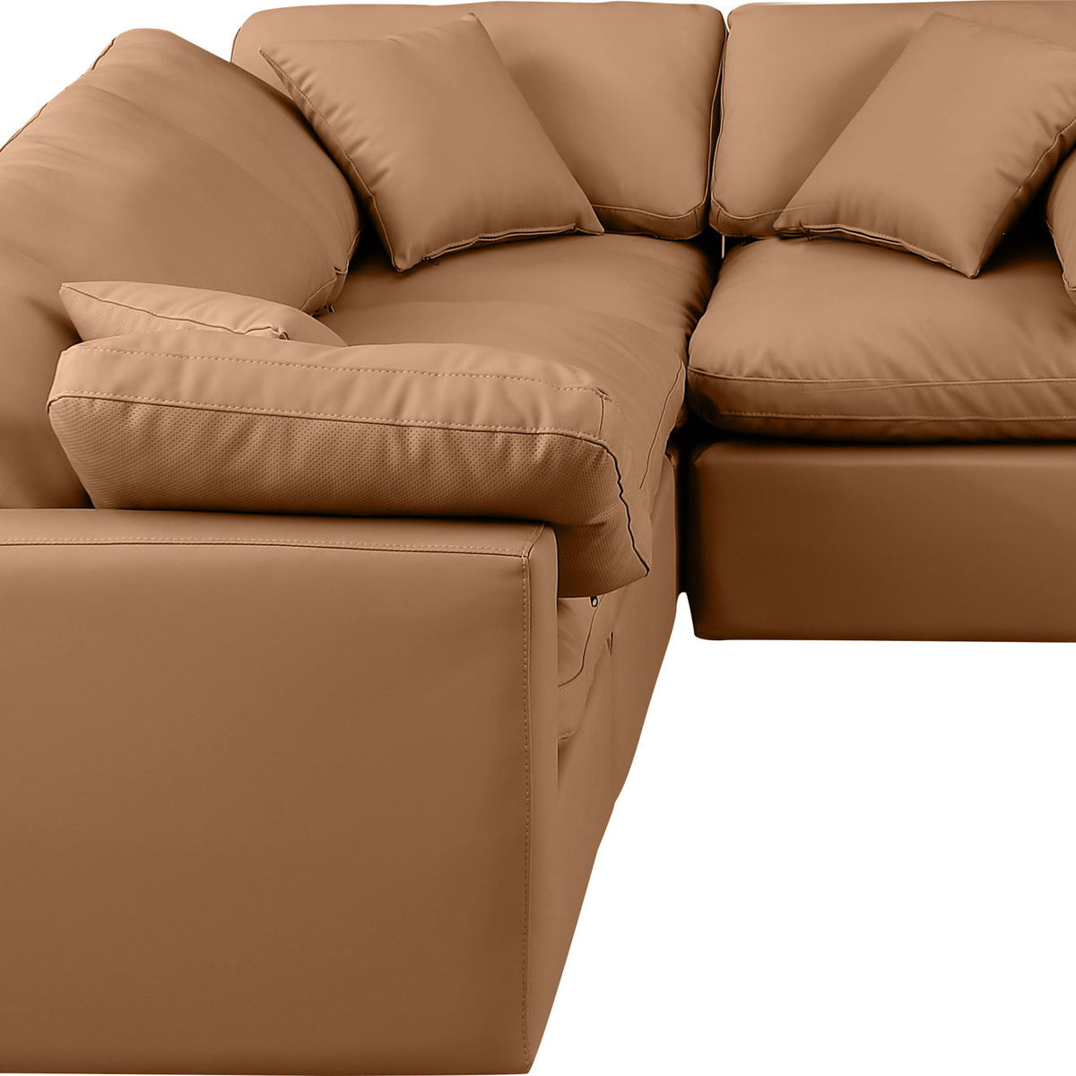 Indulge - Faux Leather 4 Piece Modular Corner Sectional
