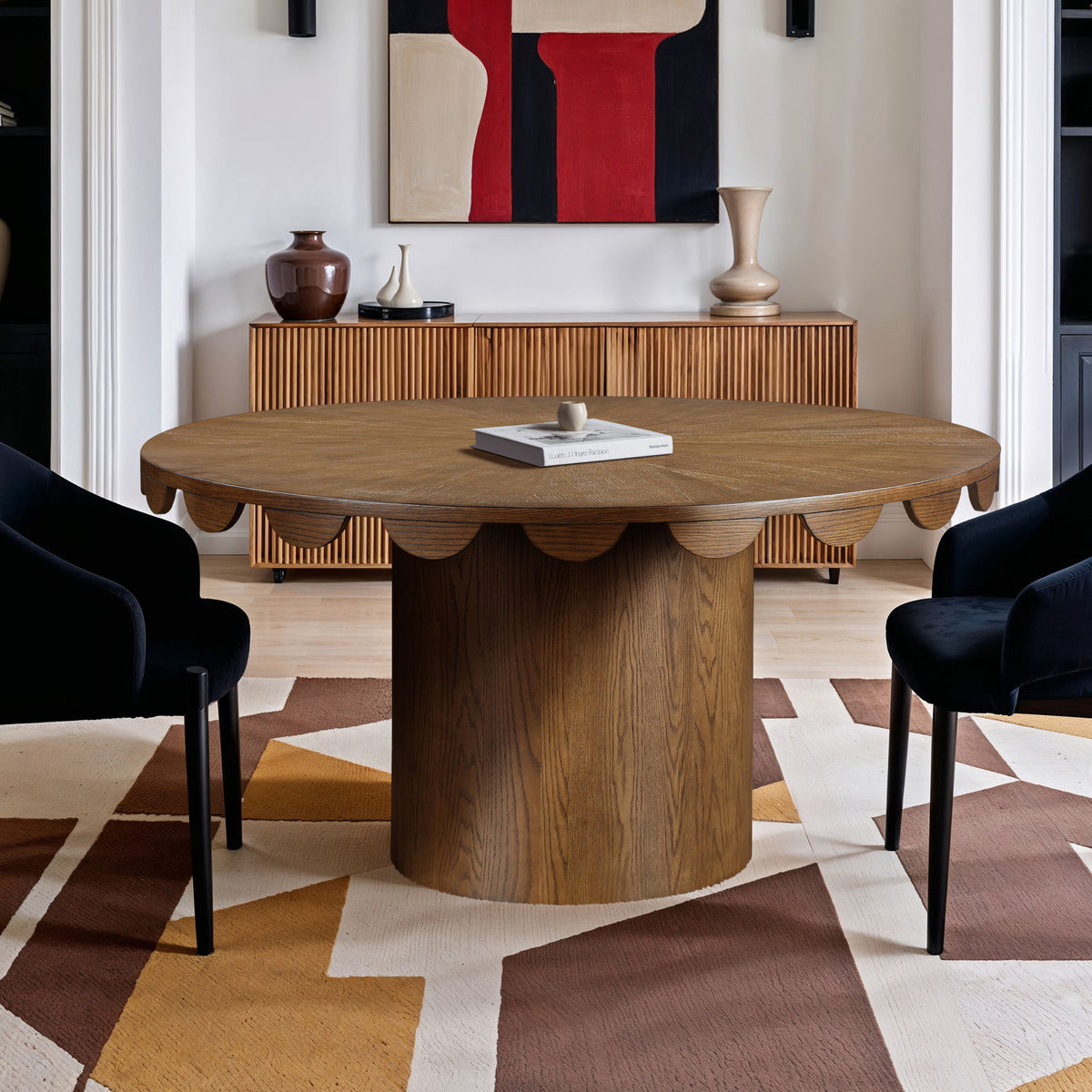 Dahlia - Oak Veneer Dining Table