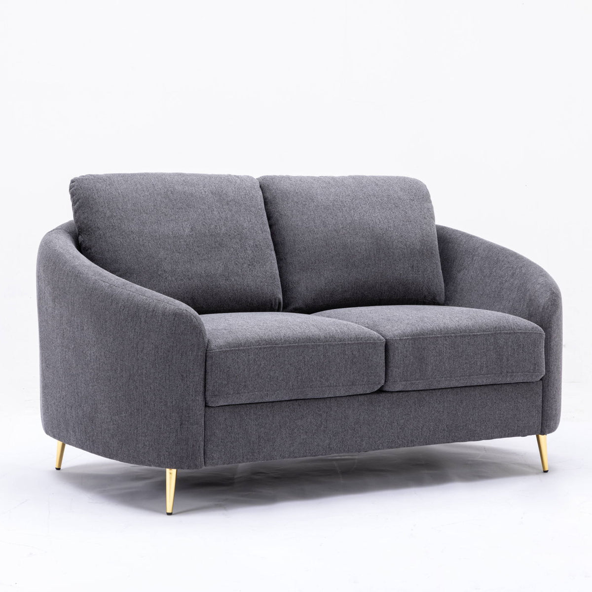 Yuina - Linen Loveseat - Gray