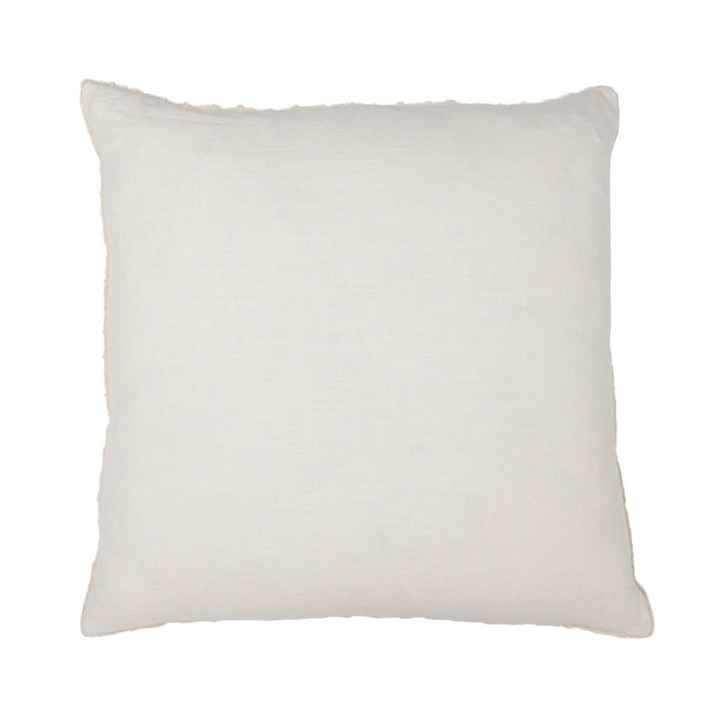 Ivory square pillow cover, solid fabric with smooth finish