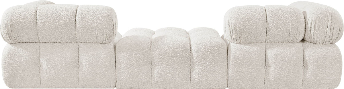 Ames - 3 Piece Boucle Modular Sofa With 1 Backless Seat