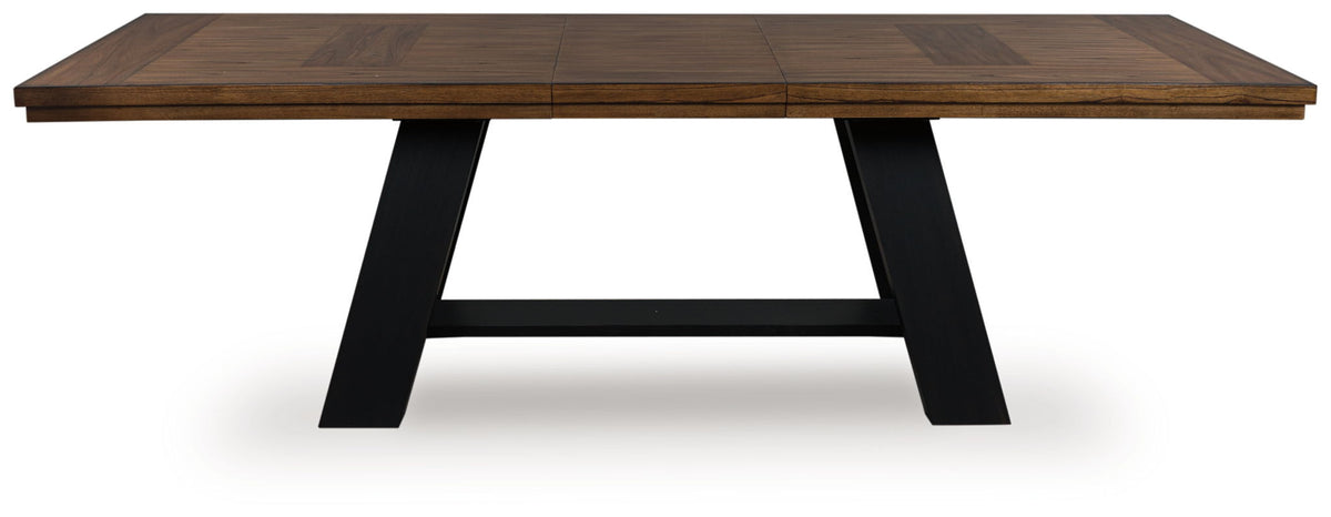 Greddinton - Brown / Black - Dining Extension Table