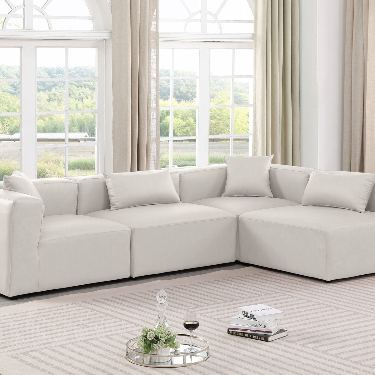Cube - 4 Piece Modular Corner Sectional