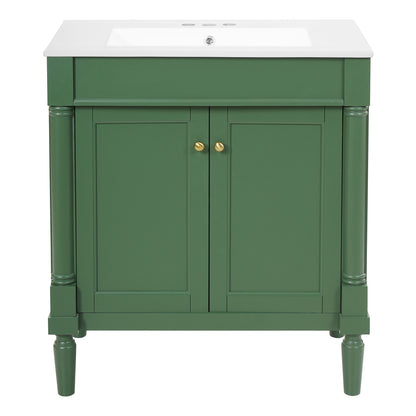 Bathroom Vanity Cabinet With Sink, Soft Close Doors, Storage Cabinet
