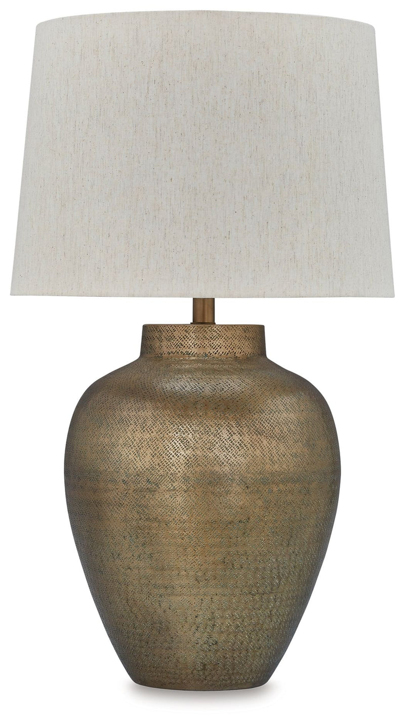 Madney - Metal Table Lamp - Antique Gold Finish