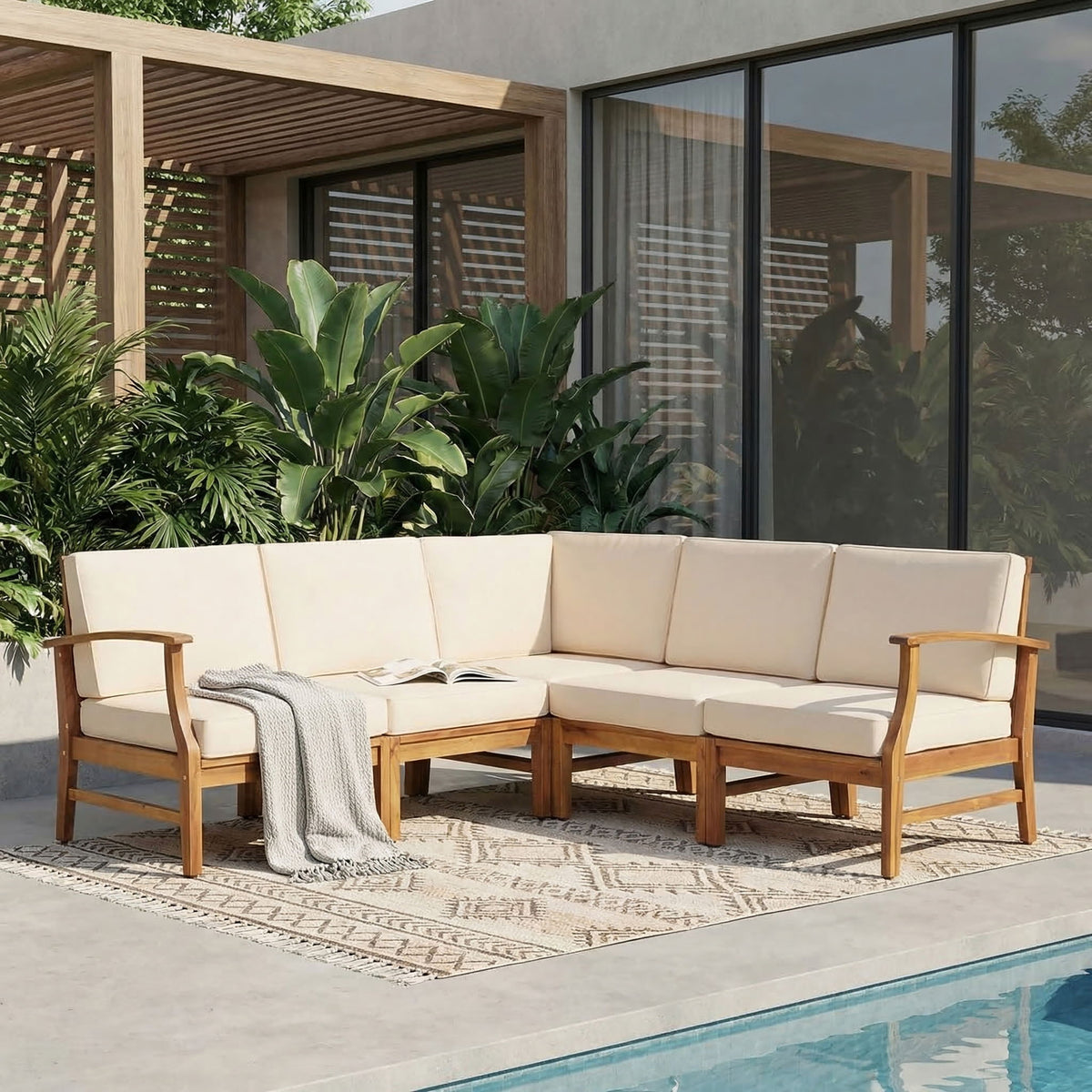 Perla - 5 Pieces Sofa Set