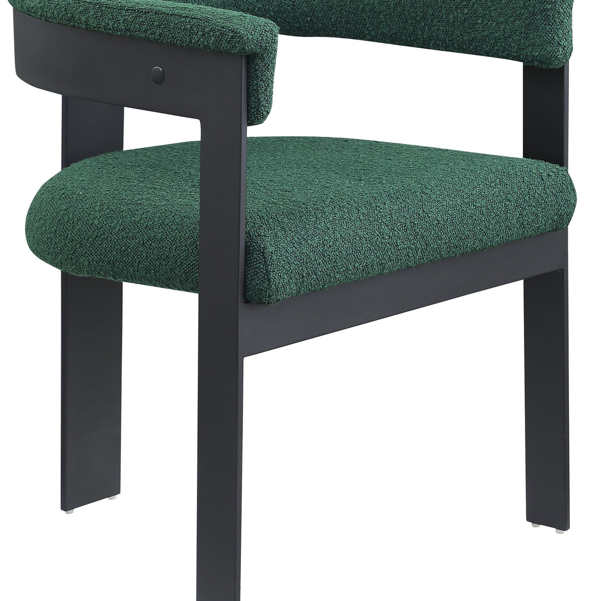 Romeo - Boucle Dining Chair With Black Base (Set of 2)
