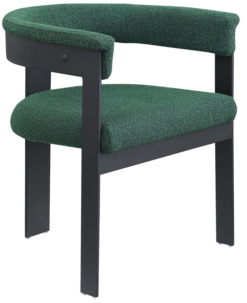 Romeo - Boucle Dining Chair With Black Base (Set of 2)