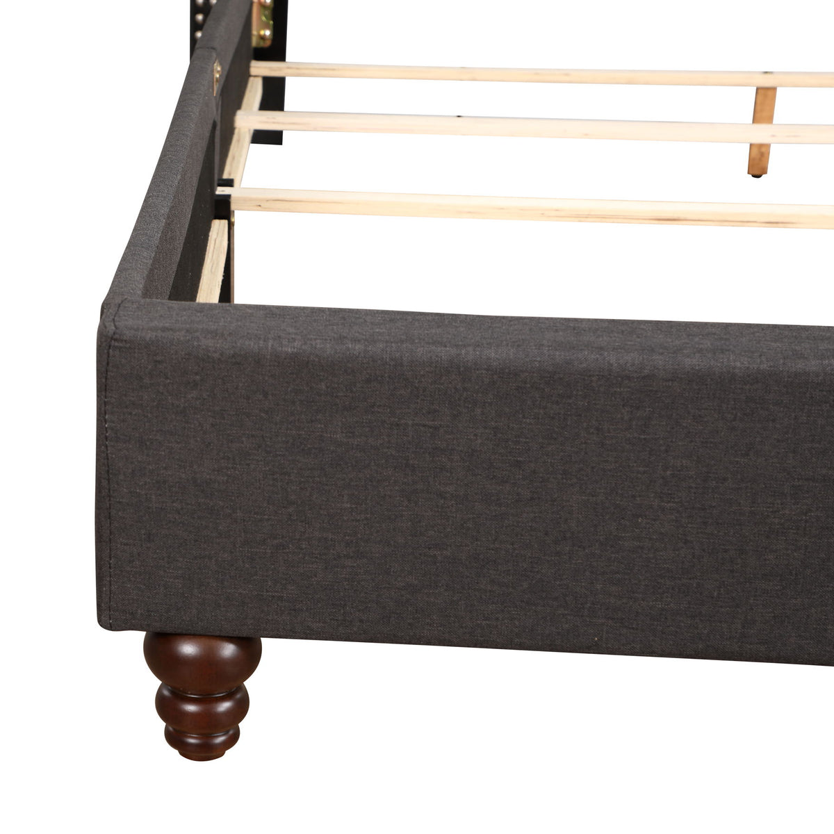 Nailhead Bed Transitional Vibrant