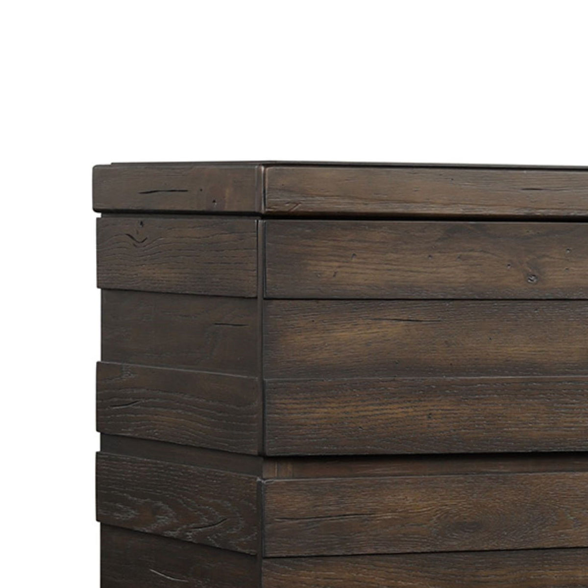 Indutrial Farmhouse 5 Drawer Chest - Brown