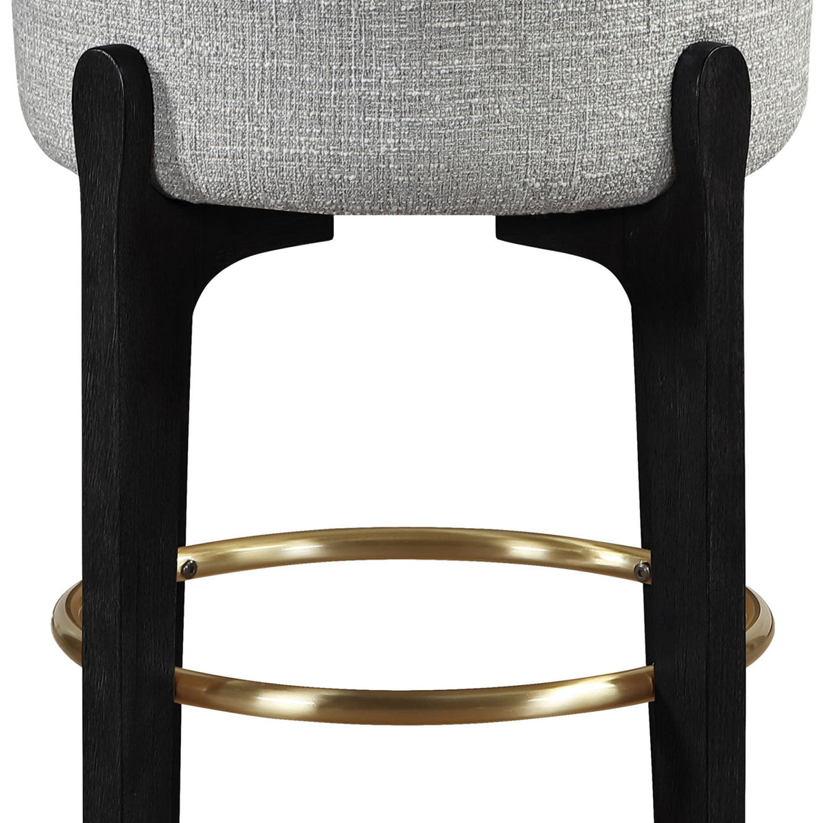 Torino - Backless Counter Stool With Brushed Black Base (Set of 2)