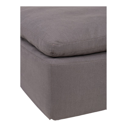 Clay - Ottoman Livesmart Fabric - Light Gray