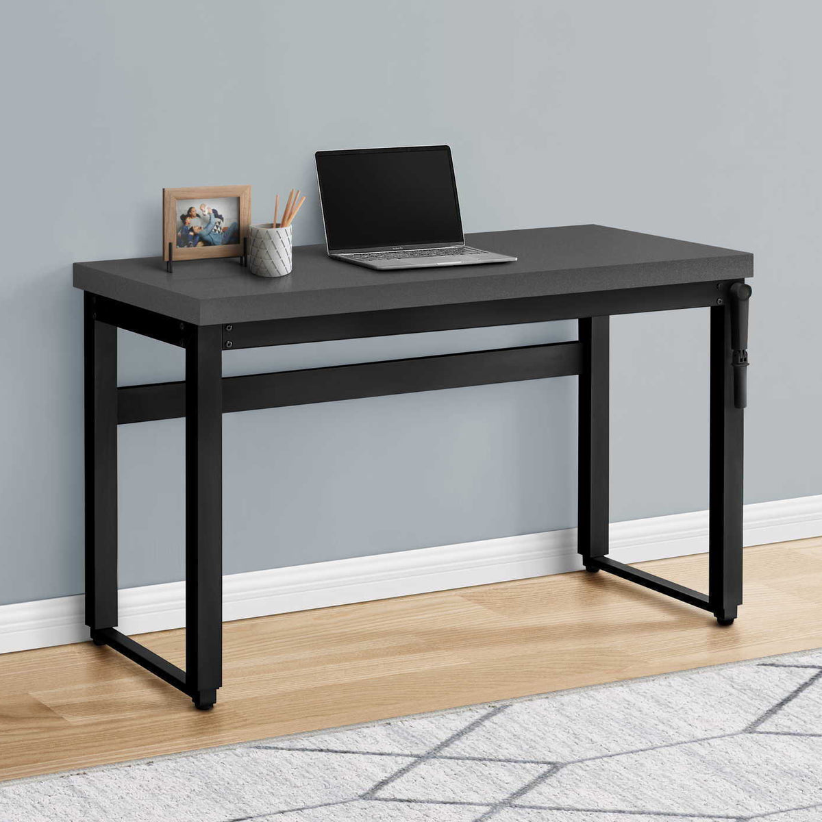 Computer Desk, Home Office, Standing, Adjustable, Laptop, Contemporary & Modern