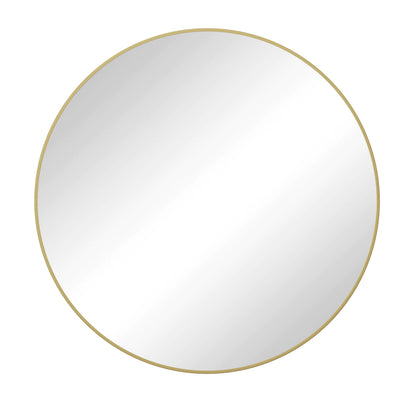 Wall Mirror Wall Mount Option Gold 48-inch