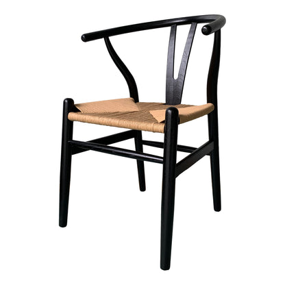 Ventana - Dining Chair Chair (Set of 2) - Black / Natural