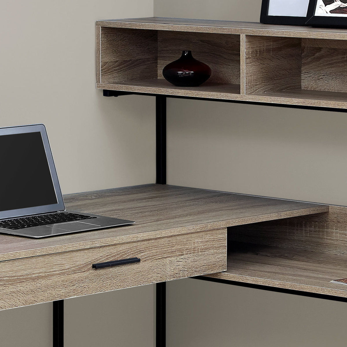 Computer Desk, Home Office, Corner, Storage Drawers, L Shape, Laptop, Contemporary & Modern