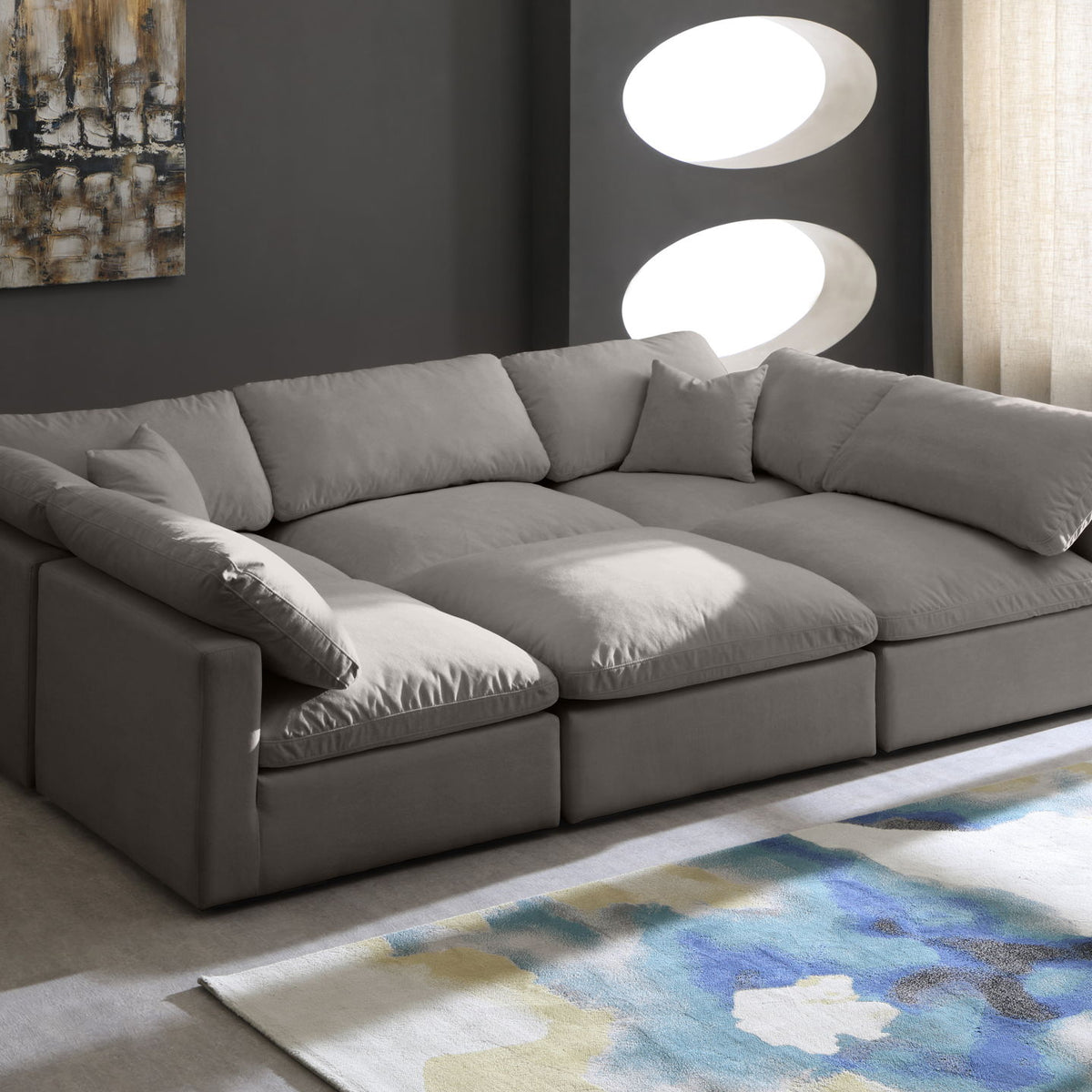 Plush - 6 Piece Modular Sectional