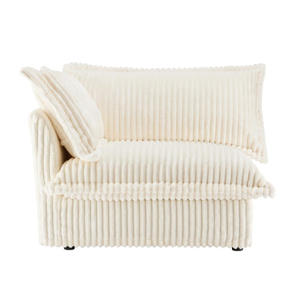 Koala Left-Facing Sofa with Pillow - Cream
