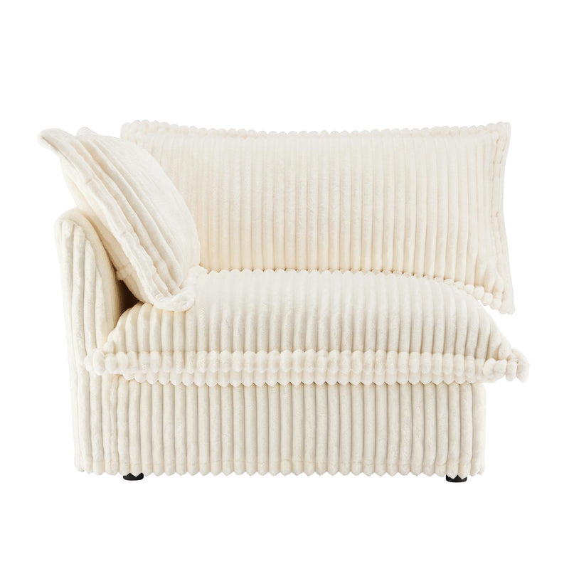 Koala Left-Facing Sofa with Pillow - Cream