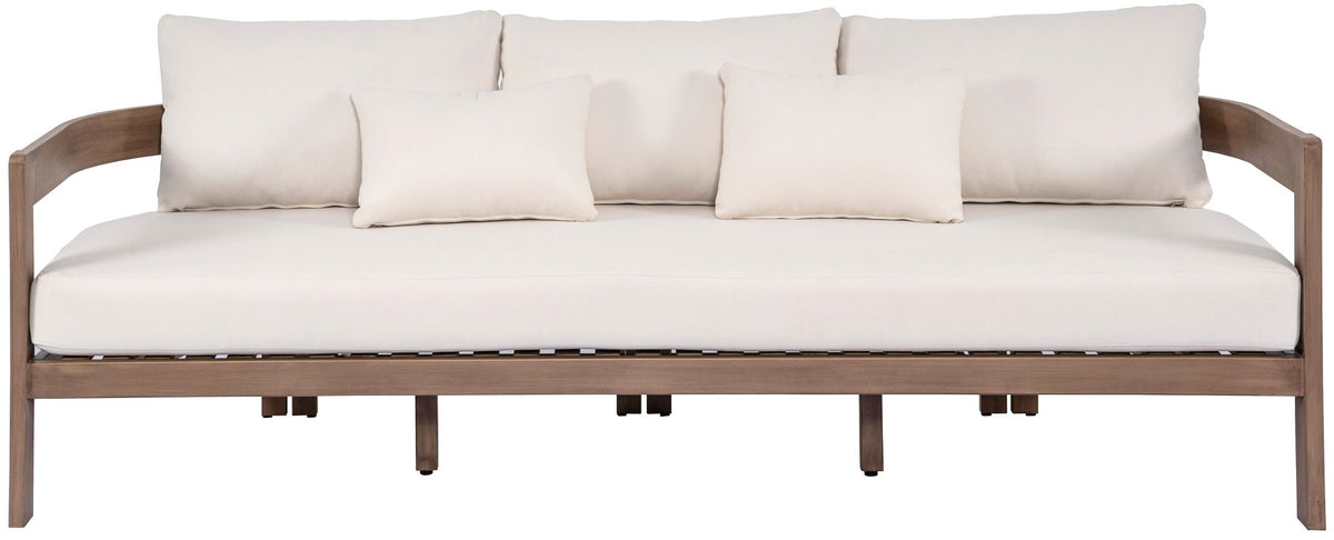 Newport - Water Resistant Fabric 86.75" Upholstered Outdoor Patio Sofa