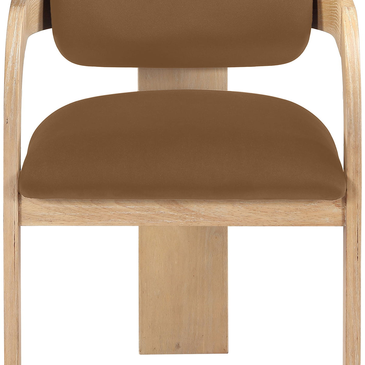 Cedra - Velvet Performance Fabric Upholstered Dining Chair (Set of 2) - Natural Frame