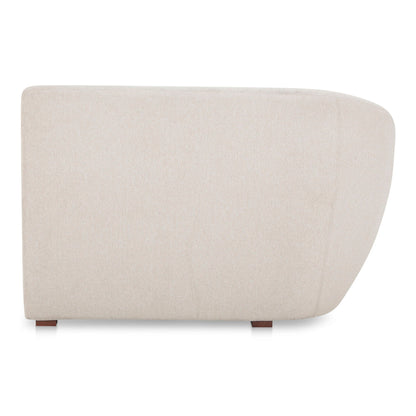 Amelia - Left Arm Facing Chair - Warm White