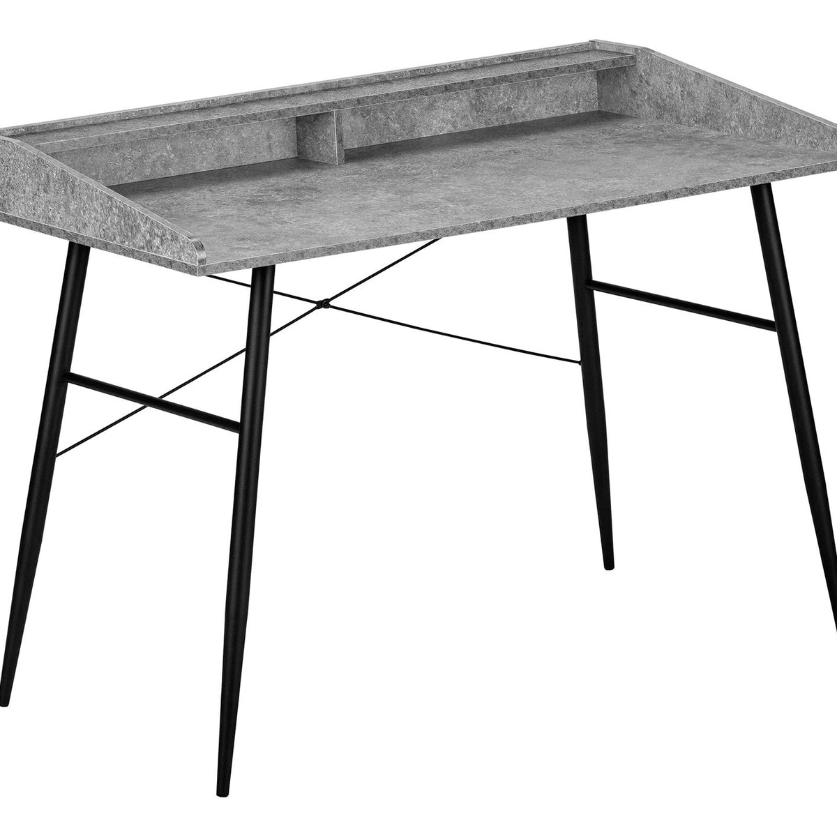 Computer Desk For Home Office, Sturdy Construction, Storage Shelves