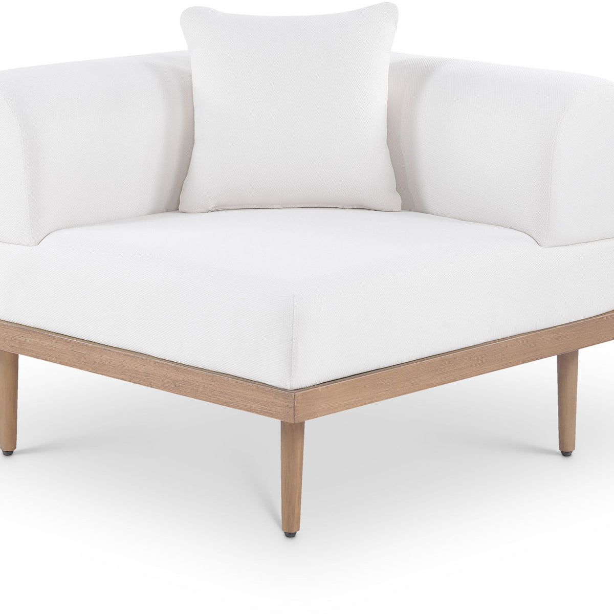 Laguna - Resilient Water Resistant Fabric Upholstered Outdoor Patio Modular Corner Chair