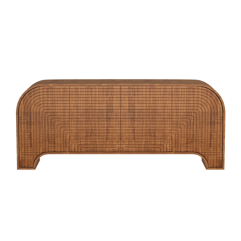 Tressa - Solid Wood Sideboard (4-Door) - Walnut