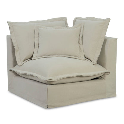 Olivia - Corner Chair Performance Fabric - Sand