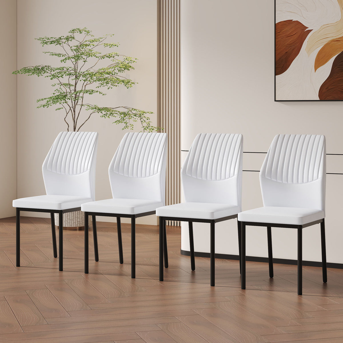 Luxury Simple Chair With Metal Leg