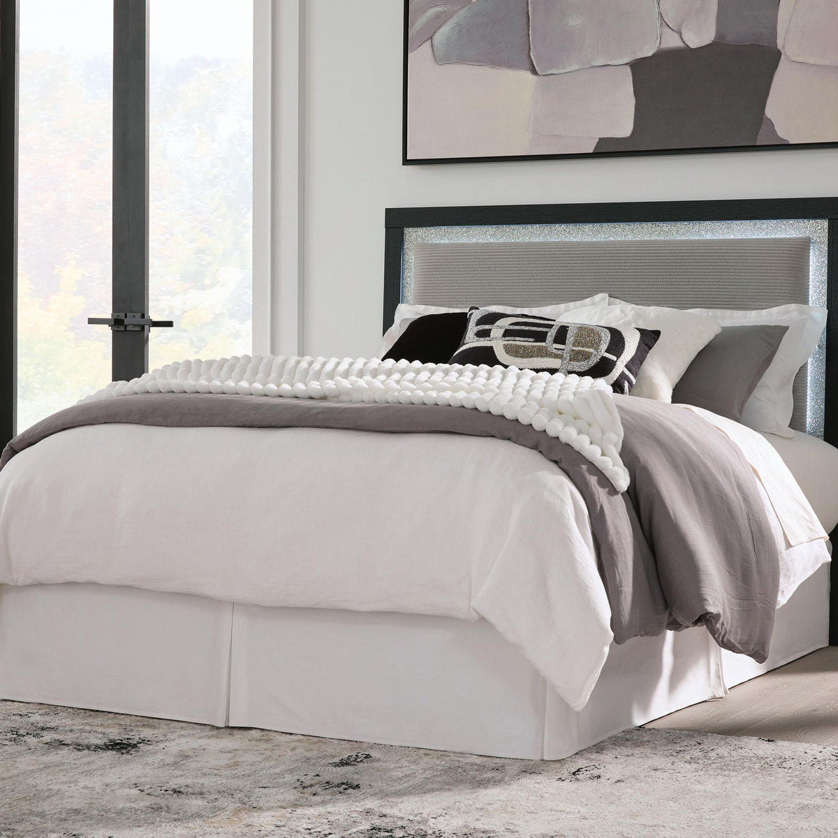 Maeling - Upholstered Panel Headboard
