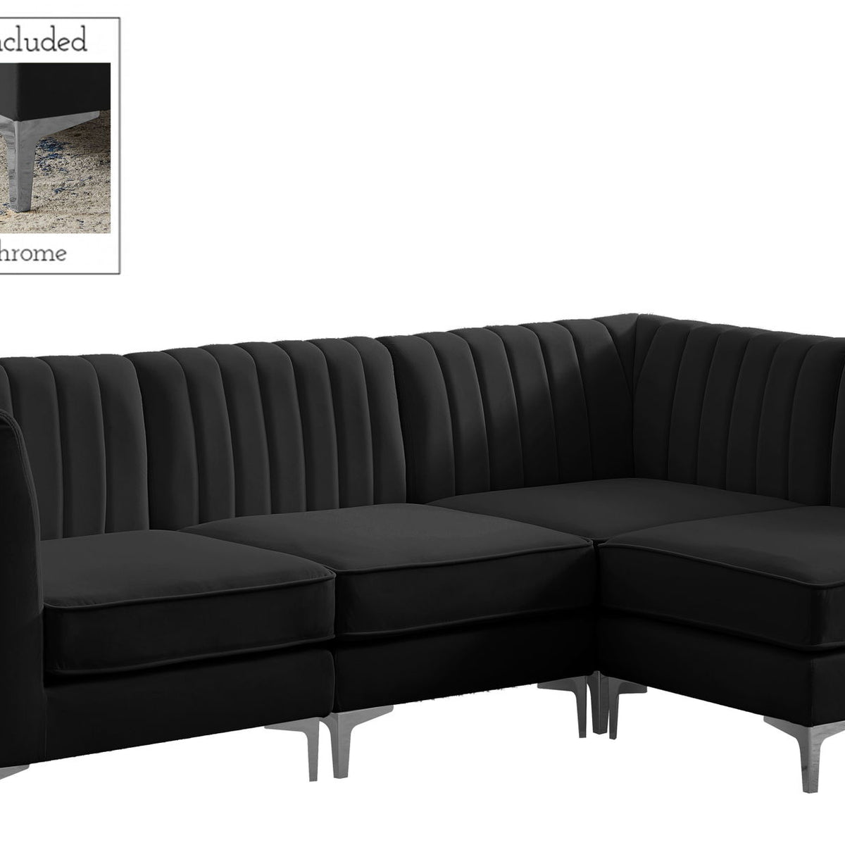 Alina - 4 Piece Modular L-Shaped Sectional