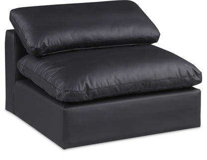 Comfy - Faux Leather Armless Chair