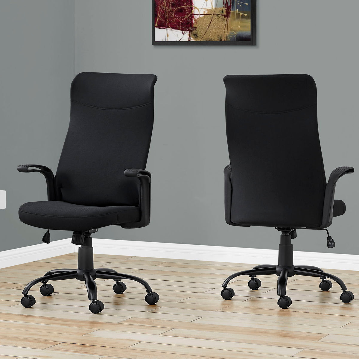 Office Chair, Adjustable Height, Swivel, Armrests, Contemporary & Modern