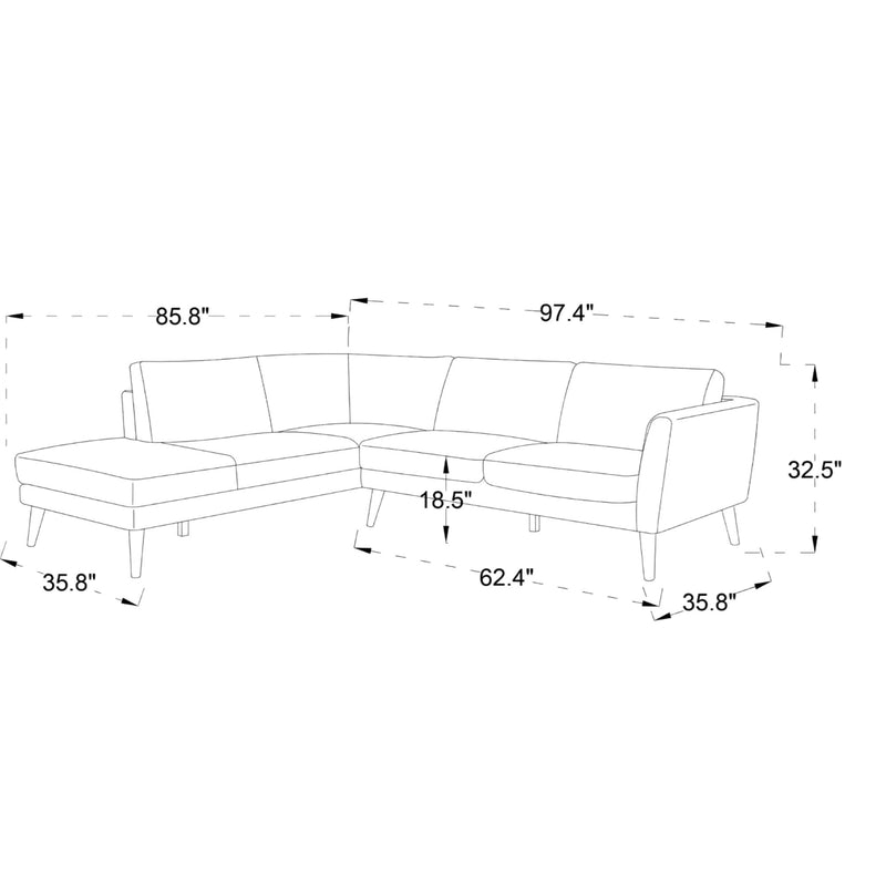 Benson - Sectional Sofa With Chaise
