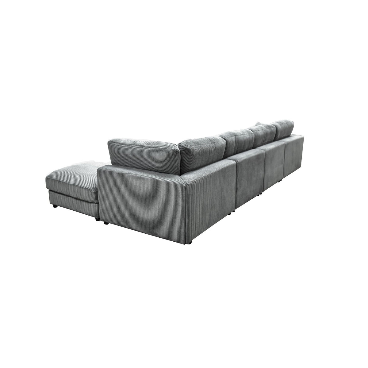 Upholstered Modular Sectional & Custom Configuration And Toss Pillows
