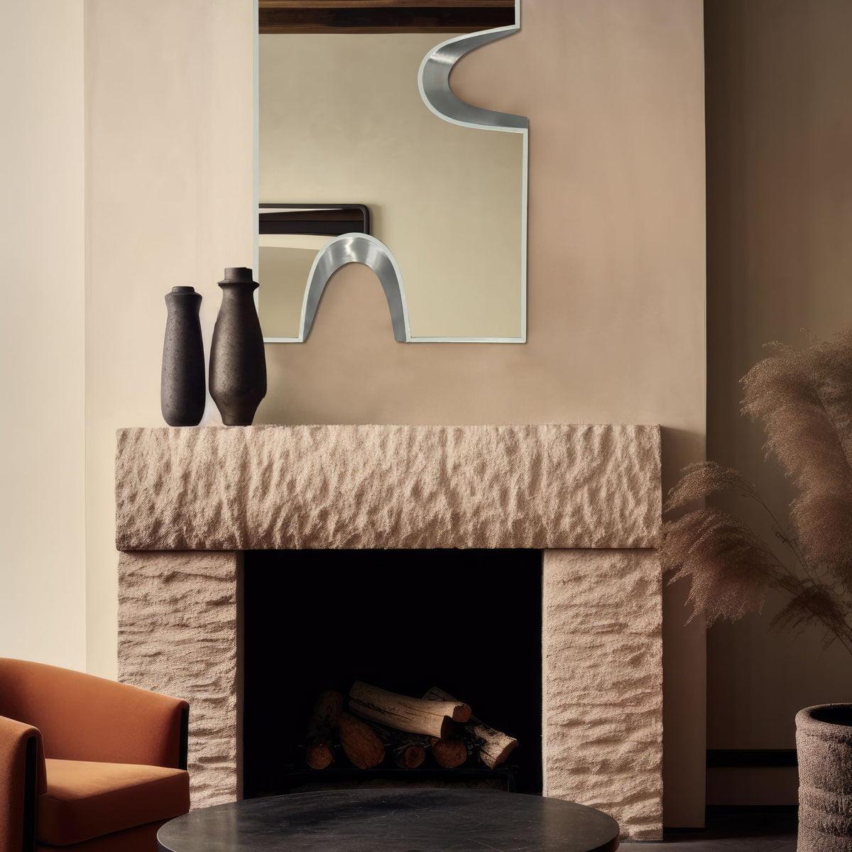 Soleil - Mirror With Silver Accent