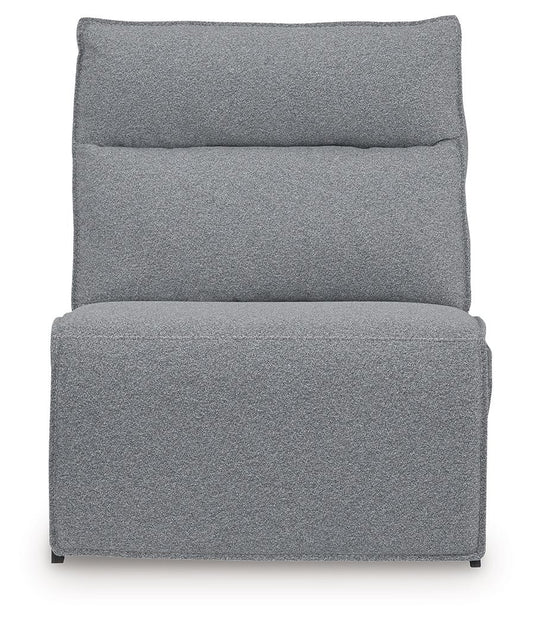 ModMax II - Salt And Pepper - Power Armless Recliner With Adjustable Headrest