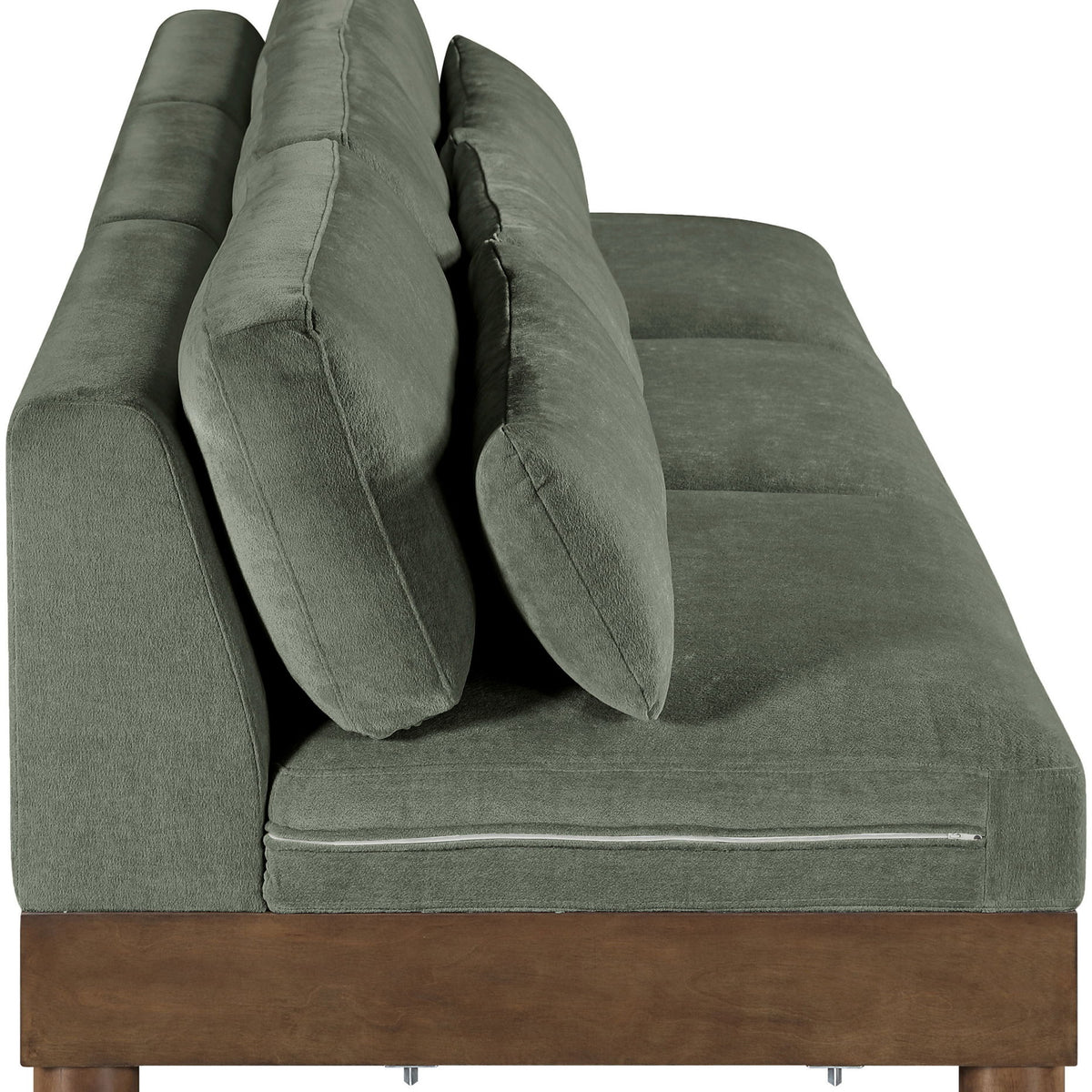 Turin - Chenille Fabric Upholstered Modular Sectional - Green