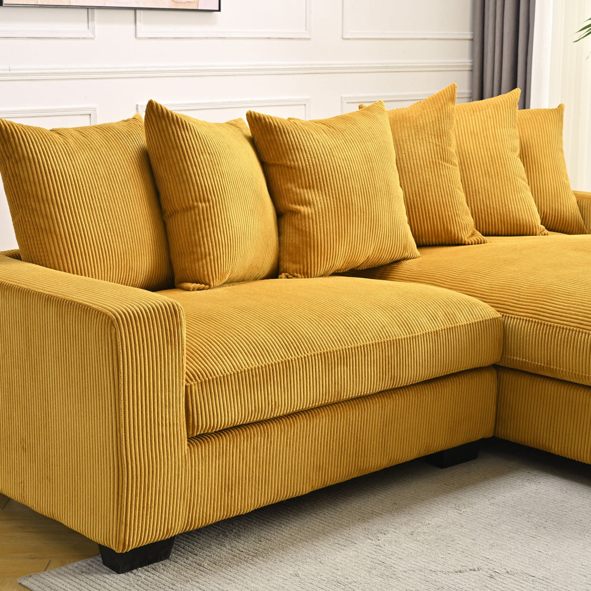 Luxe - Oversized 2 Piece Sectional Couches For Living Room, L Shaped Sofa With Chaise
