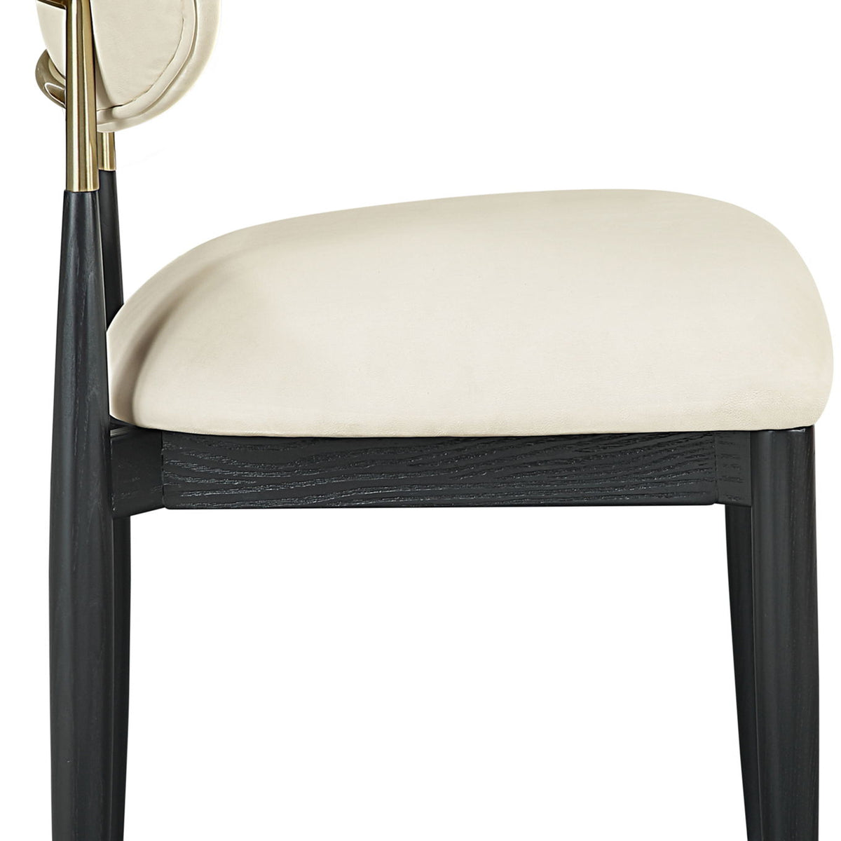 Riccio - Dining Side Chair (Set of 2) - Black And Gold Frame