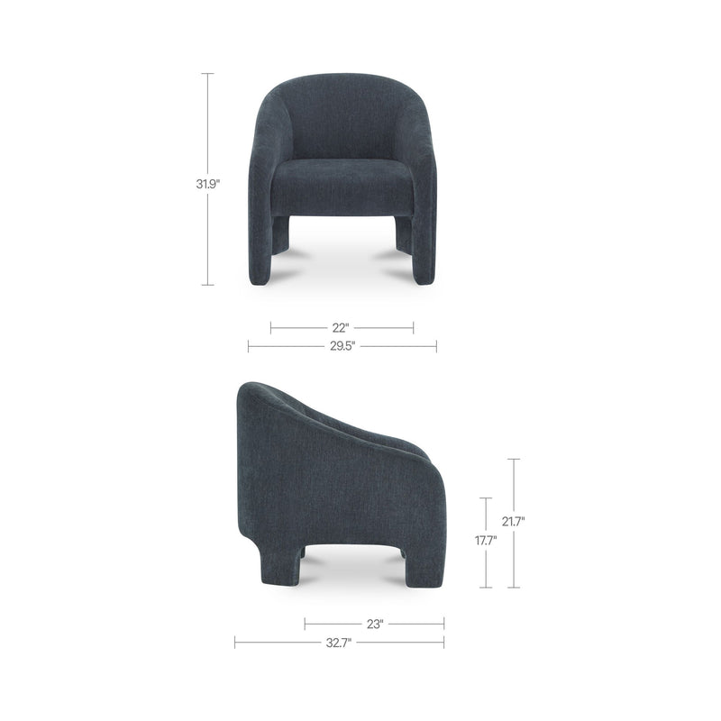 Tuva - Accent Chair - Slate Blue