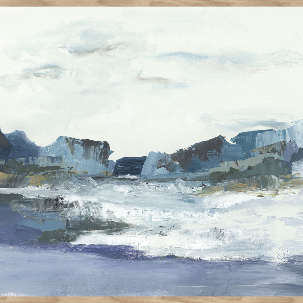 Guide - 48" x 72" Painting By Buddy Whitlock - Blue
