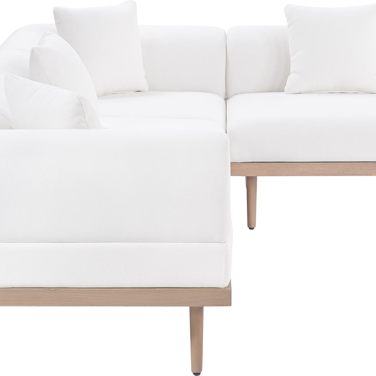 Laguna - 4 Piece 106.5" Upholstered Outdoor Patio Modular Sectional