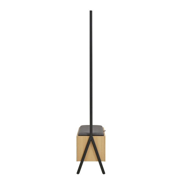 Paloma - Open Hanging Closet - Light Oak