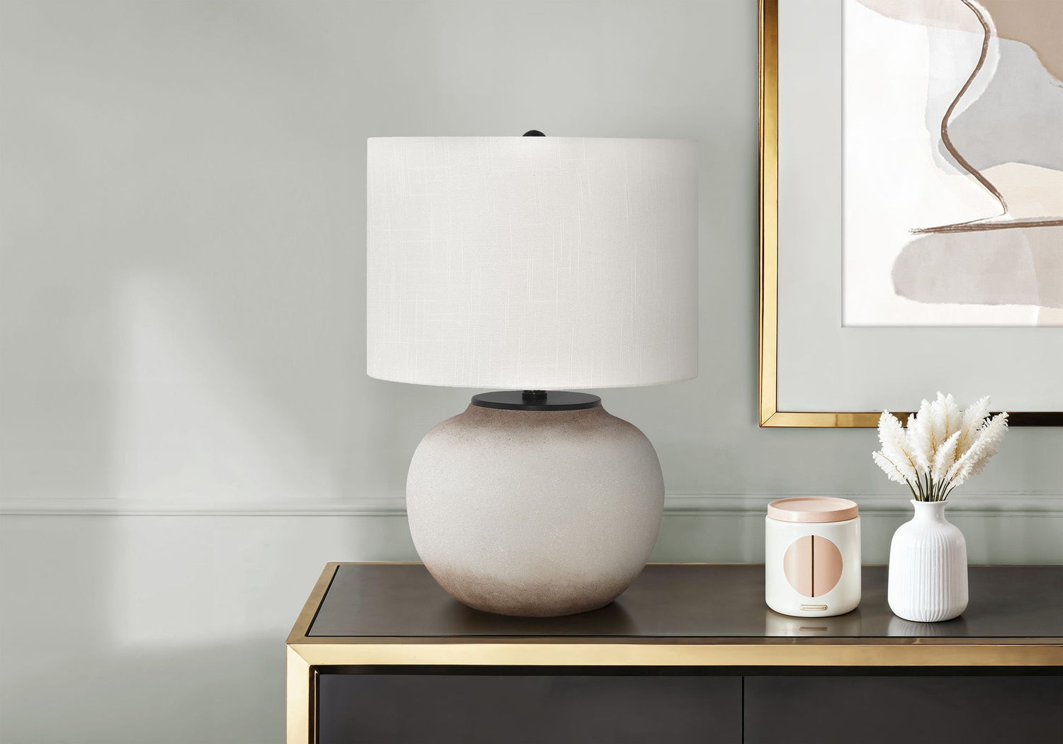 Modern Lighting, Table Lamp, Ceramic - Cream