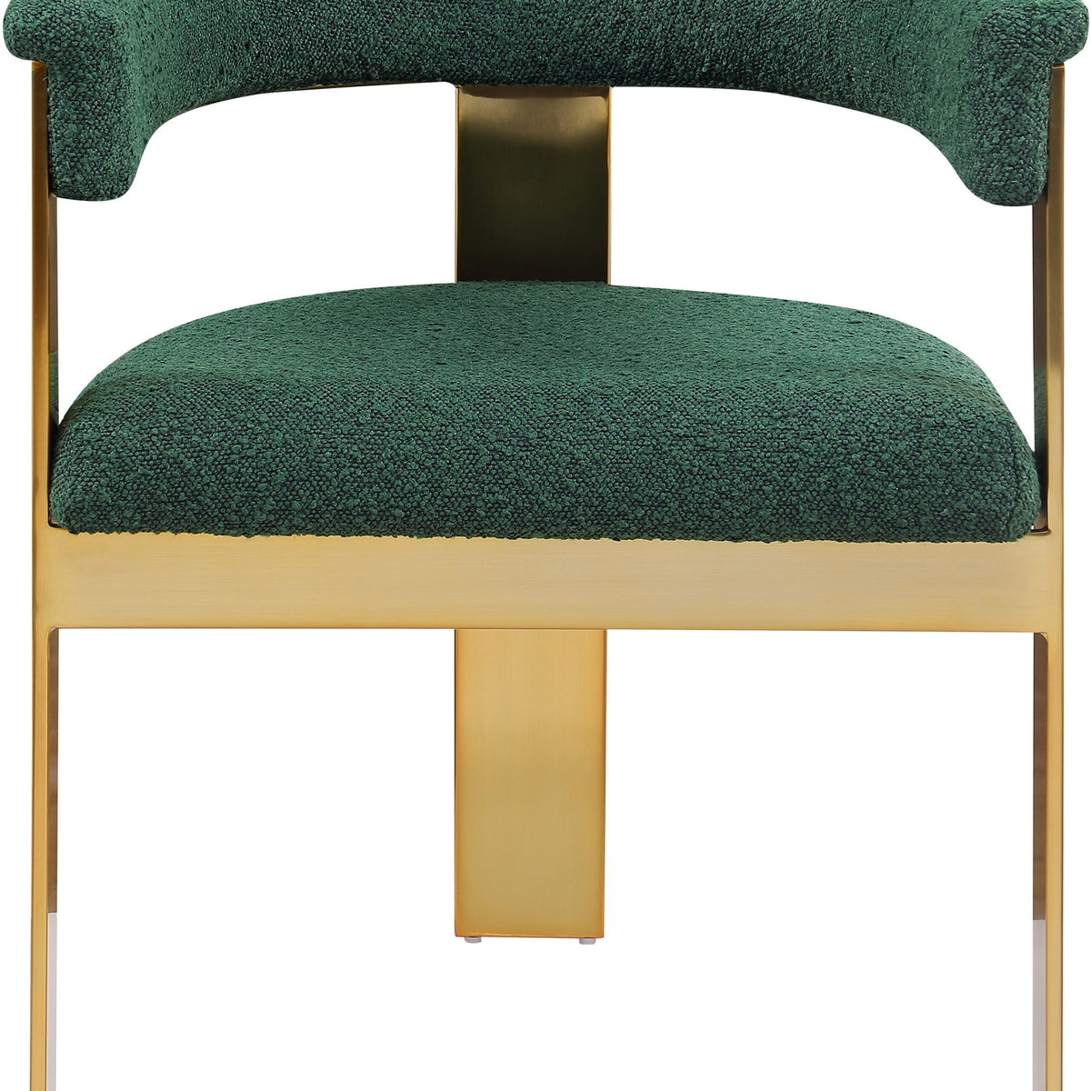 Romeo - Boucle Dining Chair With Gold Base (Set of 2)
